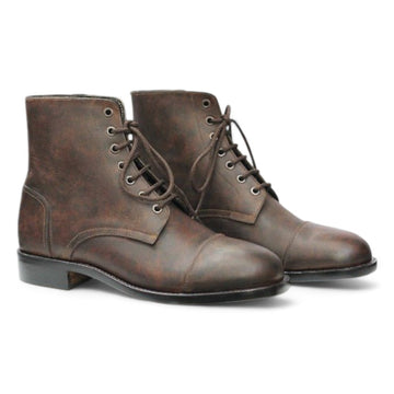 Handmade Brown Color Leather Boots For Men, Chukka Ankle Boots For Men's