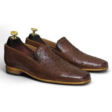 Ostrich Leather Loafers by Posh Foot Wears – Premium handcrafted shoes for luxury and comfort.