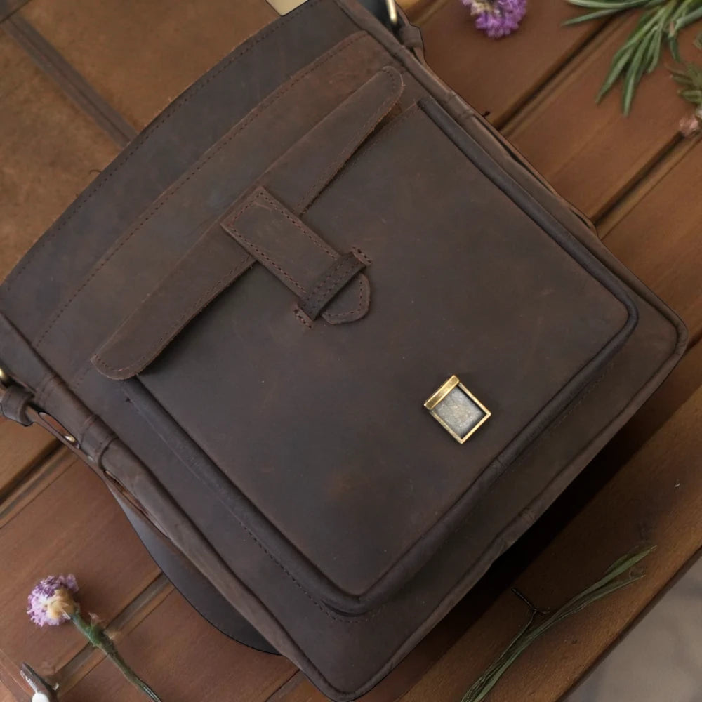 close up of Side View – Side profile showing bag depth and strap attachment

