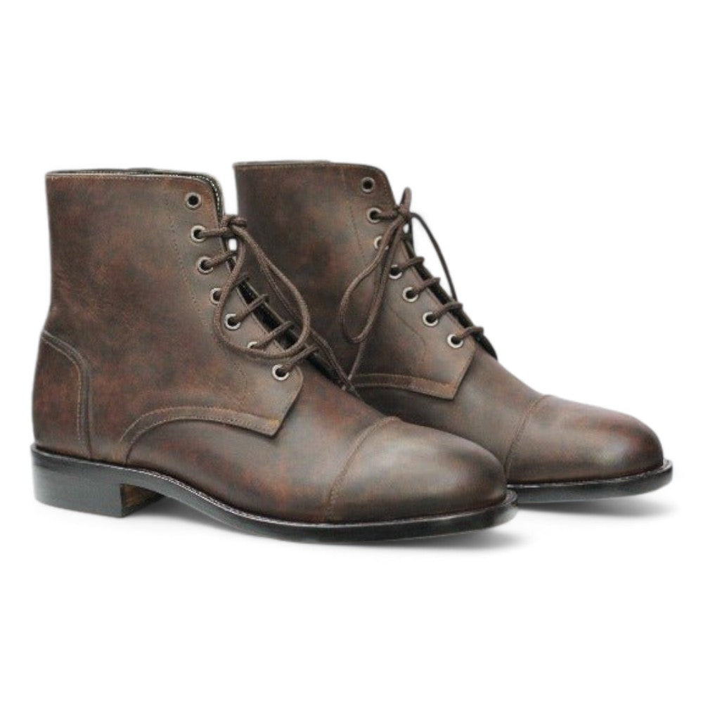 Handmade Brown Color Leather Boots For Men, Chukka Ankle Boots For Men's