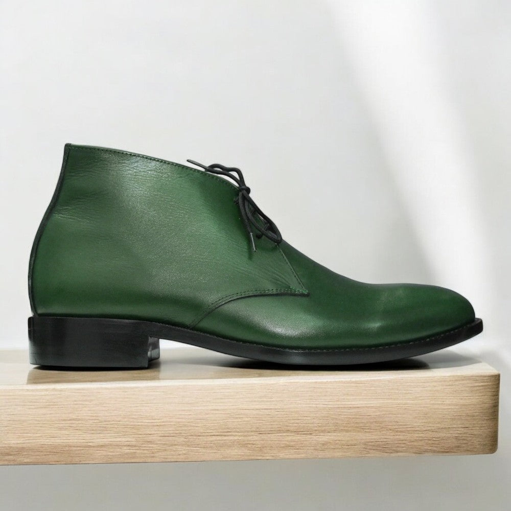 Handmade Chukka Boots, Leather Boots For Men's - Posh Footwear