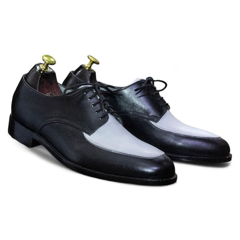 Handmade Genuine Cow-Hide Leather & Suede De\ray Shoes For Men, Dress Formal Lace Shoes For Men's