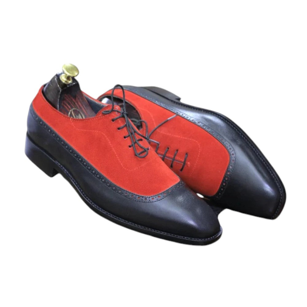 Two Tone Leather Suede Shoes featuring a stylish design and high-quality materials.