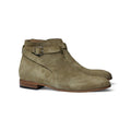 Handmade Jodhpur Suede Buckle Boots, Leather skin Ankle Boots For Men's