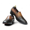 Handmade Python Slip-On Loafers for Men - Luxury Leather Footwear with a Sleek Design