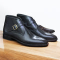 Black Jodhpurs Ankle Boots by Posh Foot Wears – Elegant and versatile boots designed for comfort and style in every step.