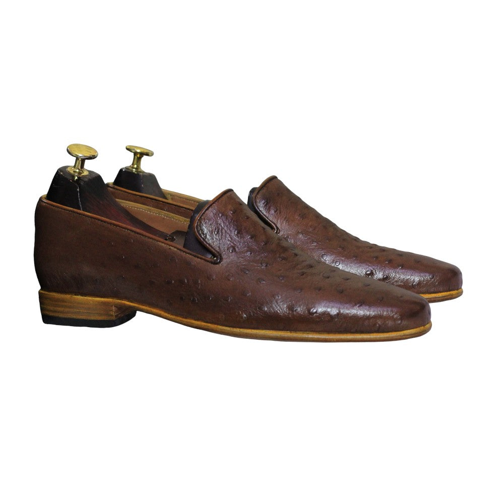Ostrich Leather Loafers by Posh Foot Wears – Premium handcrafted shoes for luxury and comfort.