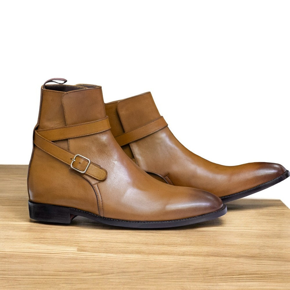 Men's Brown Jodhpurs Boot featuring premium leather and a classic design.