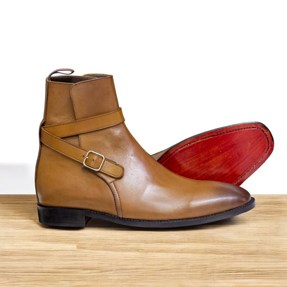 Men's Brown Jodhpurs Boot featuring premium leather and a classic design.