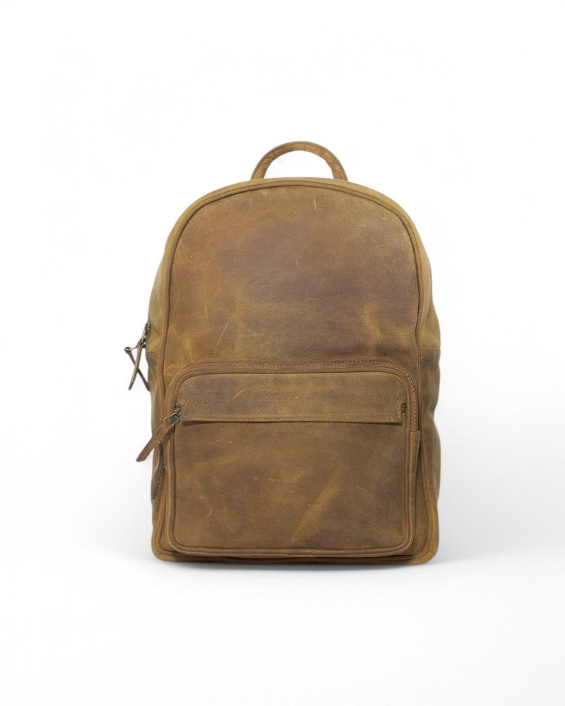 Brown Leather Laptop Bag with iPad Compartment – Designed to fit a 17” laptop and additional accessories, perfect for work or travel.
