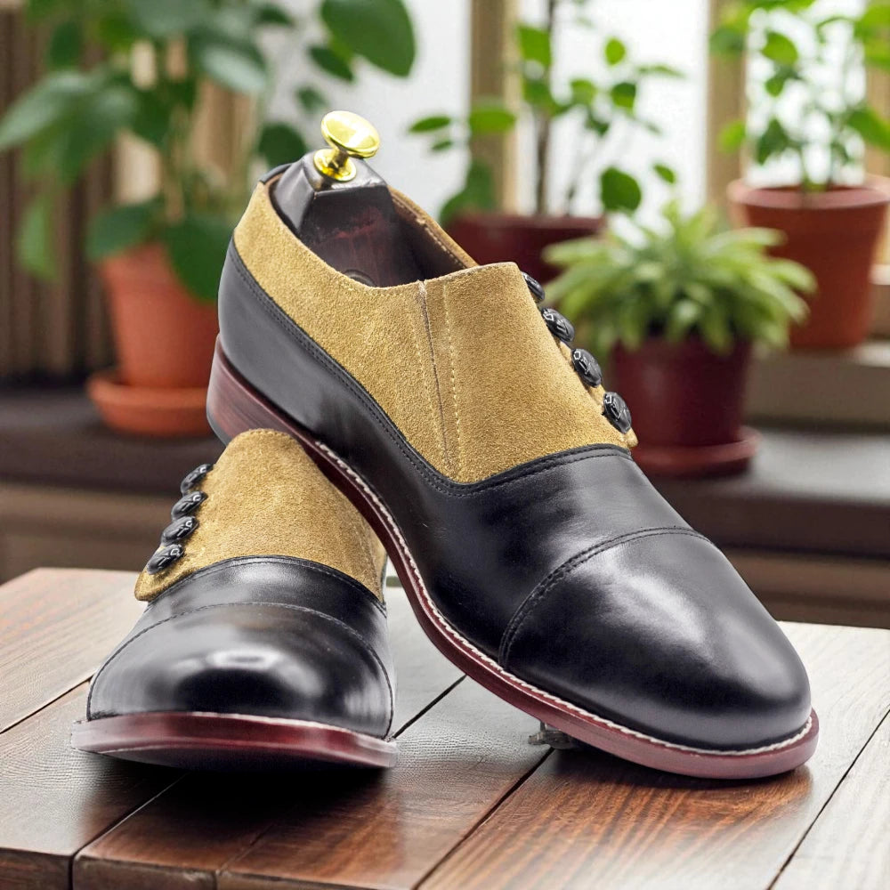 Two-tone formal slip-on shoes for men

