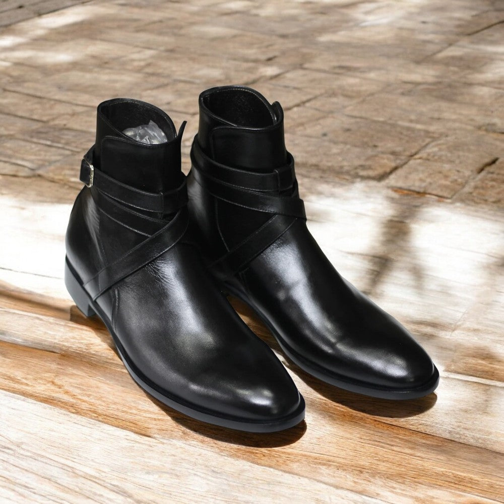Men jodhpurs Black Ankle boots