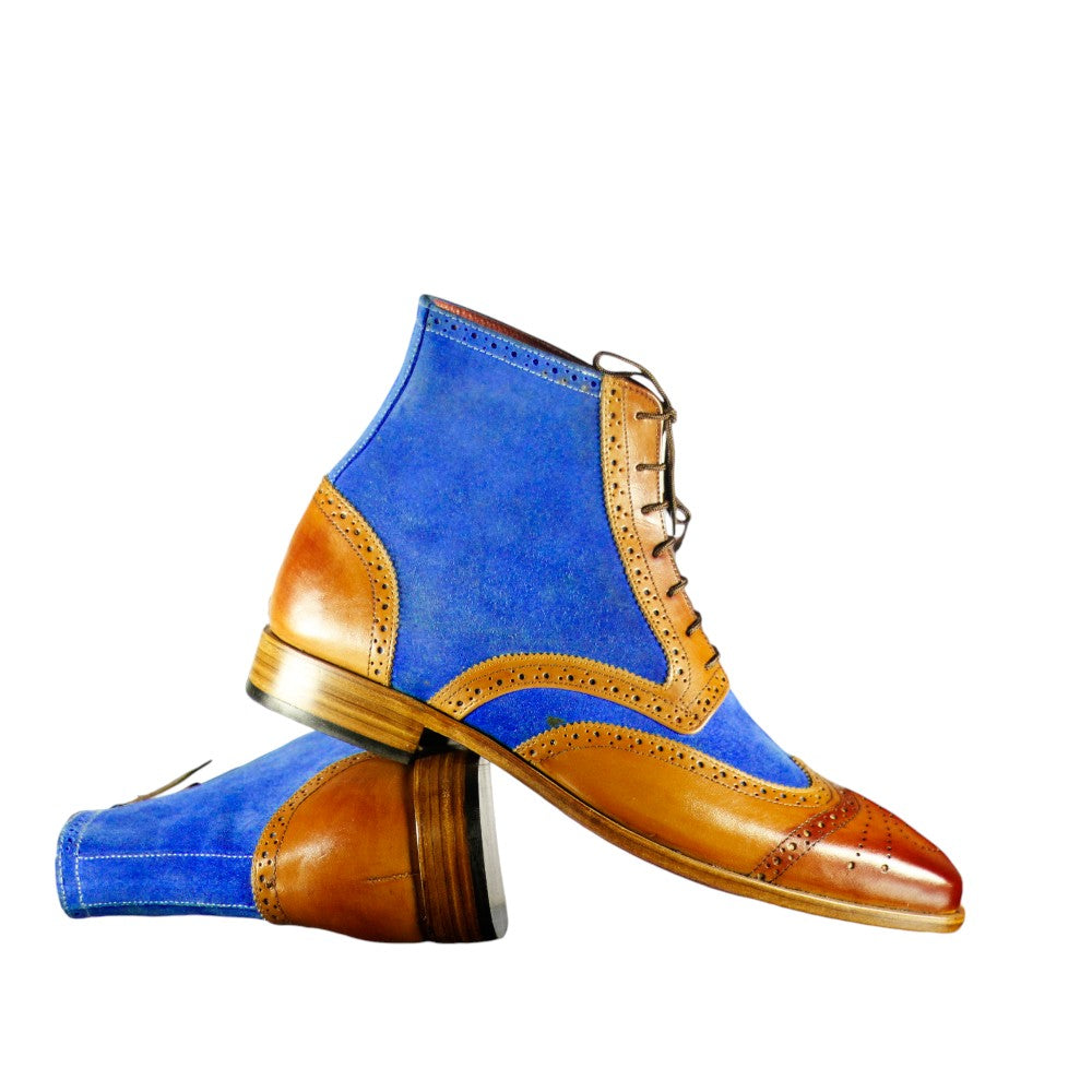 Men's Two Tone Ankle Boot – Stylish and Versatile Footwear - Posh Footwear