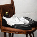 Premium leather oxford shoes for men, featuring a sleek design and shiny finish