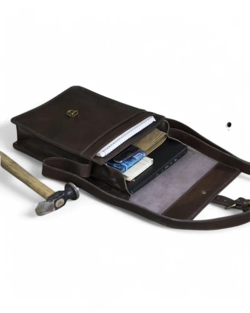 Inside View – Spacious interior with padded laptop sleeve and multiple compartments for organization.

