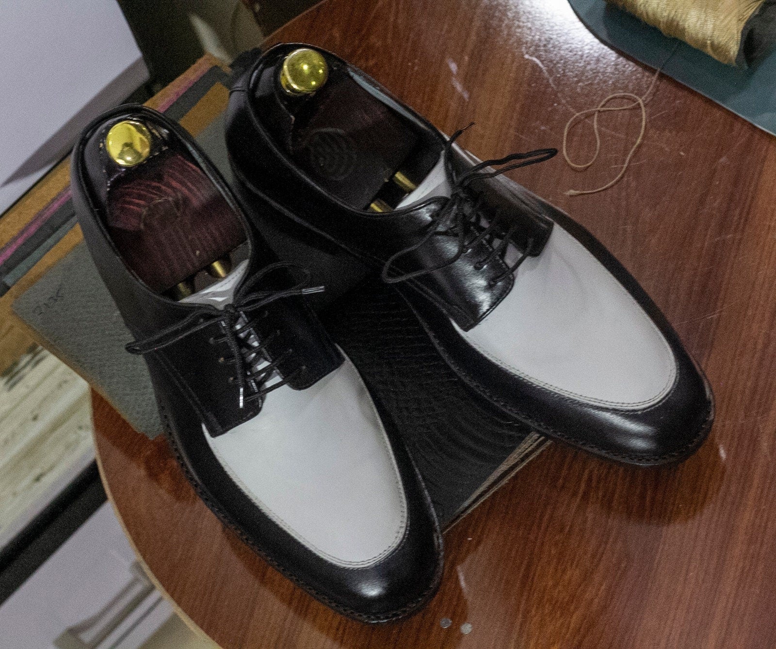 Handmade Genuine Cow - Hide Leather & Suede De\rby Shoes For Men, Dress Formal Lace Shoes For Mens - Posh Footwear