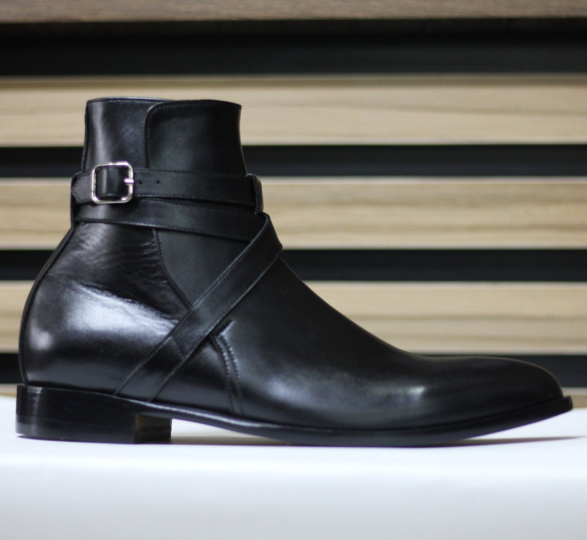 Handmade Jodhpurs Boots, Leather Buckle Boots For Men's - Posh Footwear