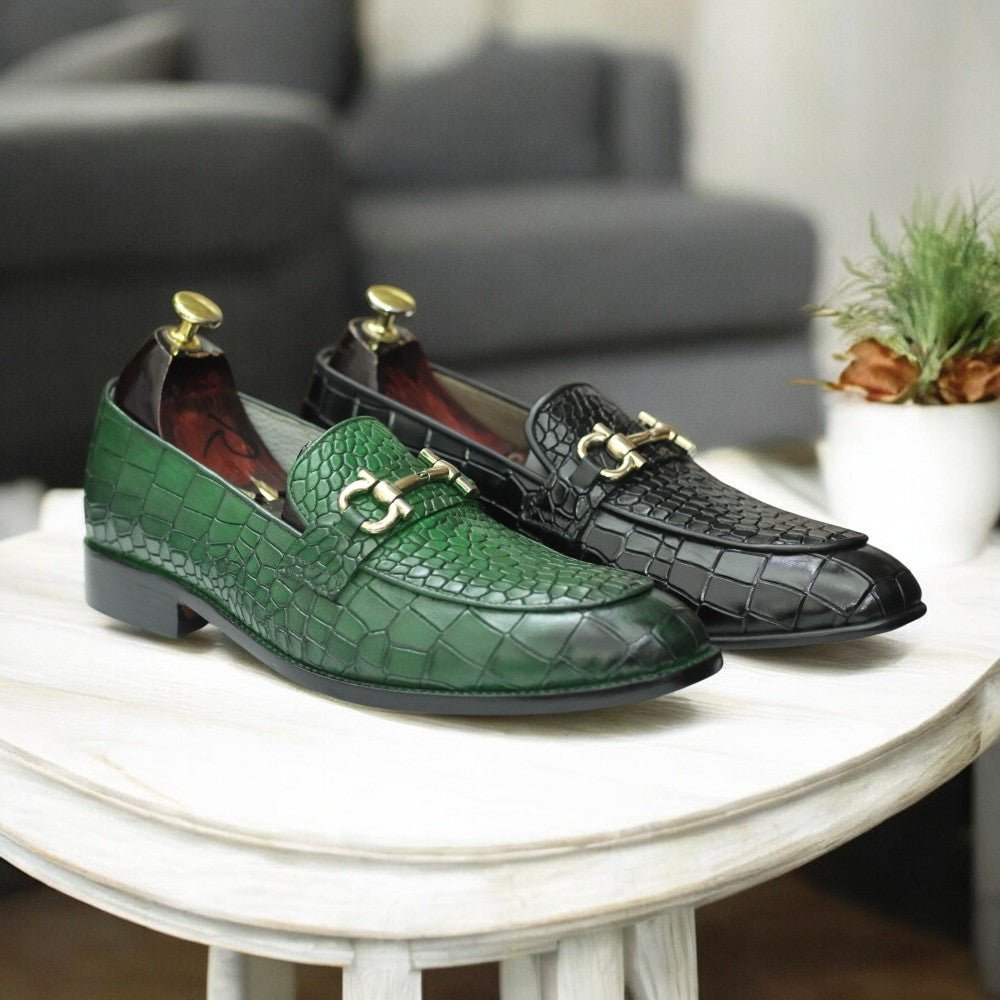 Handmade Penny Loafers, Leather Brown Loafers For Men's - Posh FootwearShoes