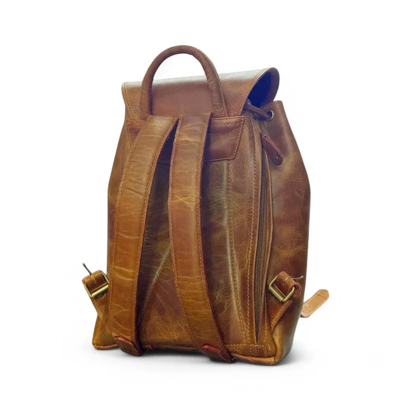 Expertly crafted from genuine leather, this handmade backpack is perfect for college students. The backpack features a front pocket for easy access to essentials, making it a practical and stylish choice for everyday use. Stay organized and look sophisticated with the Country Leather Backpack.