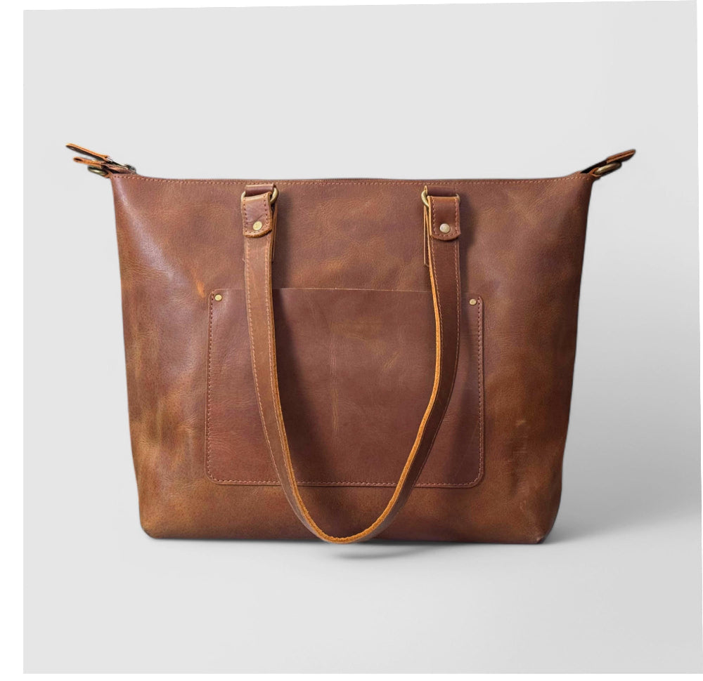 Handmade Vintage Leather Universal Bag, College Bag, University Student Bag