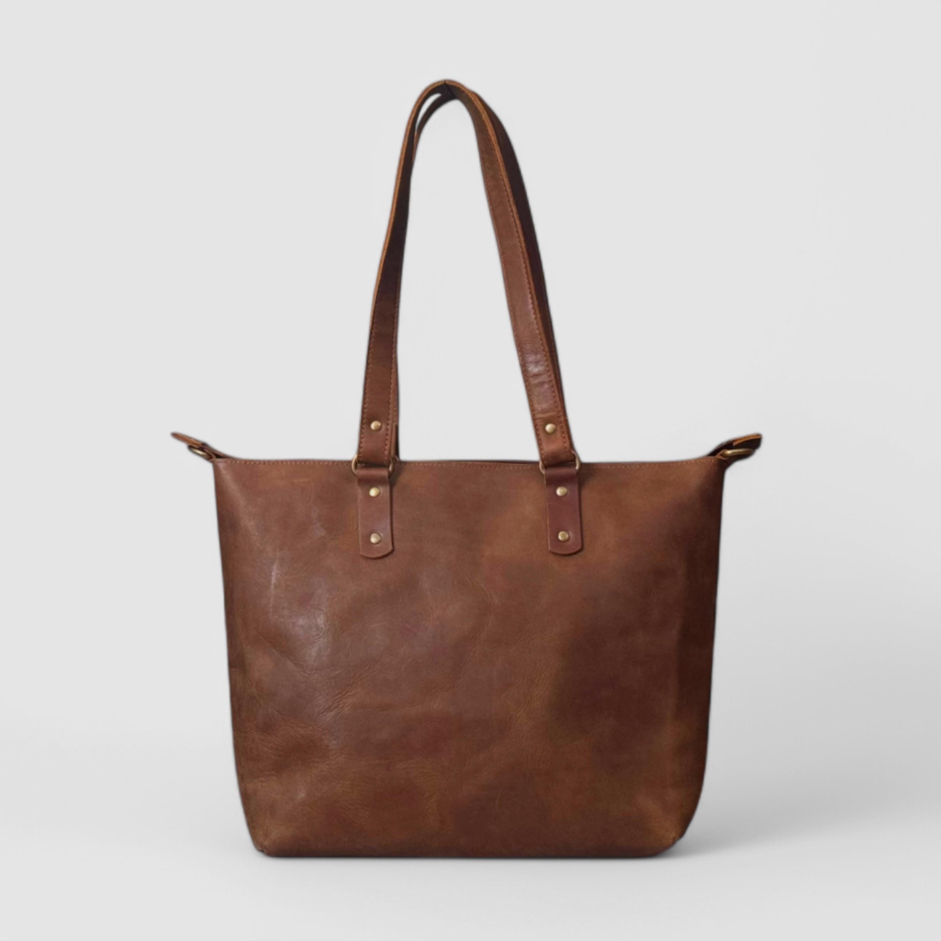 Handmade Vintage Leather Universal Bag, College Bag, University Student Bag