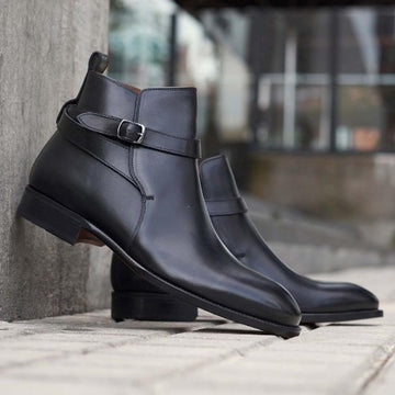 Men handmade Black Jodhpurs Boots